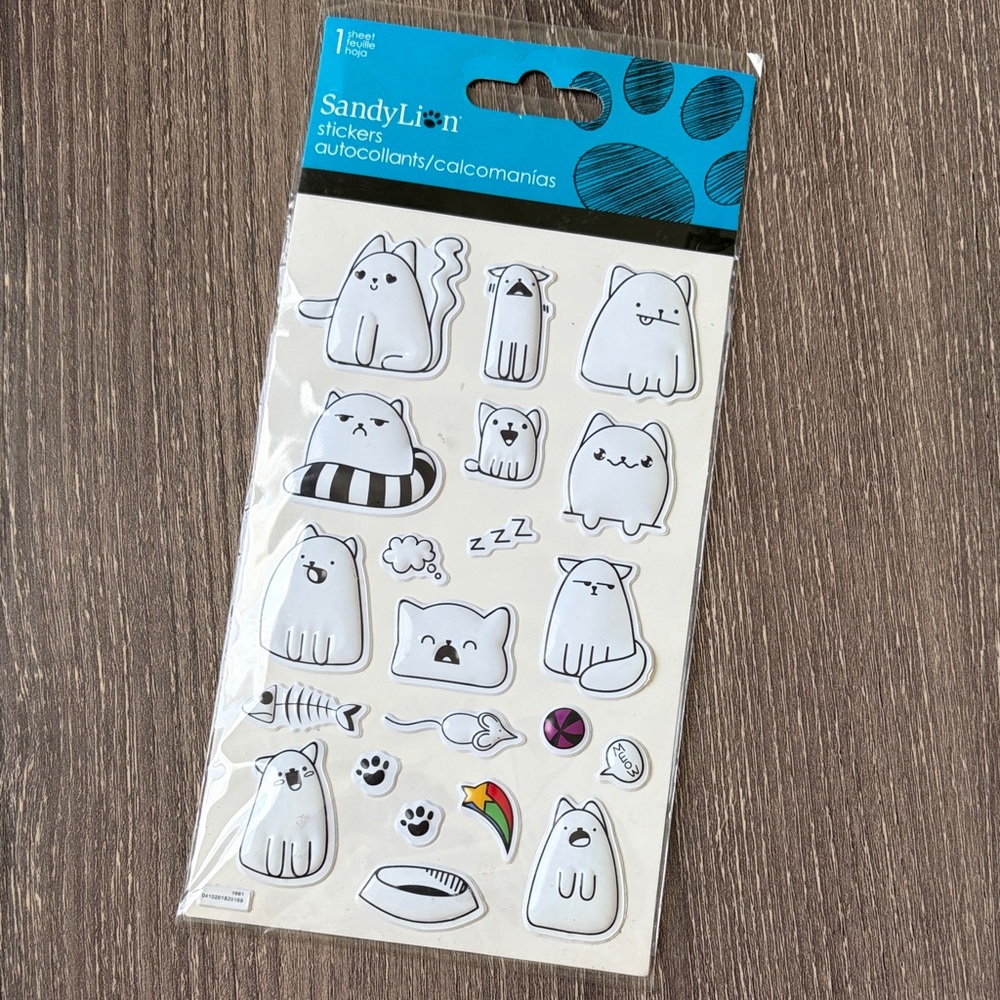❤️$2 Sandylion Puffy Kitten Stickers